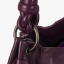Bottega Veneta Aquilone Fortune Cookie Purple Leather Hobo Bag