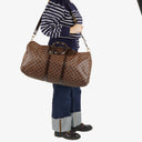 Louis Vuitton Keepall 55 Bandoulière Damier Ebene Travel Bag