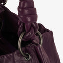 Bottega Veneta Aquilone Fortune Cookie Purple Leather Hobo Bag