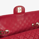 Chanel Valentine Charm Red Quilted Lambskin Flap Bag
