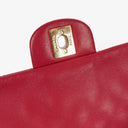 Chanel Valentine Charm Red Quilted Lambskin Flap Bag