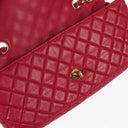 Chanel Valentine Charm Red Quilted Lambskin Flap Bag