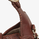 Gucci New Jackie Diamante Leather Bamboo Tassel Hobo Bag