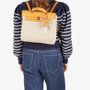 Hermes Herbag PM Vache Hunter Criss Viking Ecru Beige Naturel 2 Way Backpack With Palladium Hardware