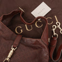Gucci New Jackie Diamante Leather Bamboo Tassel Hobo Bag