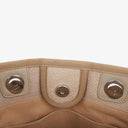 Sac cabas shopping North/South Deauville en toile beige Chanel