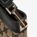 Gucci GG Canvas And Leather Shoulder Hobo Bag