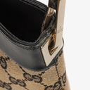 Gucci GG Canvas And Leather Shoulder Hobo Bag