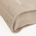 Sac cabas shopping North/South Deauville en toile beige Chanel