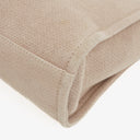 Sac cabas shopping North/South Deauville en toile beige Chanel