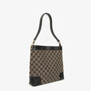 Gucci GG Canvas And Leather Shoulder Hobo Bag