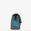 Chanel Mini Rectangular Iridescent Lambskin Quilted Turquoise Flap Bag