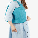 Bottega Veneta Nappa Intrecciato Turquoise Veneta Large Hobo Bag