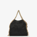 Stella McCartney Falabella Mini Tote Black Vegan Shaggy Deer Fold Over Bag