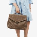 Bottega Veneta Intrecciato VN Brown Briefcase Ebano