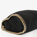 Stella McCartney Falabella Mini Tote Black Vegan Shaggy Deer Fold Over Bag