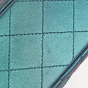 Chanel Mini Rectangular Iridescent Lambskin Quilted Turquoise Flap Bag