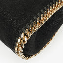 Stella McCartney Falabella Mini Tote Black Vegan Shaggy Deer Fold Over Bag
