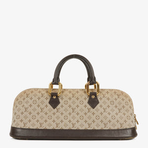 Louis Vuitton Alma Long Brown Monogram Mini Lin Handbag
