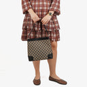 Gucci GG Canvas And Leather Shoulder Hobo Bag