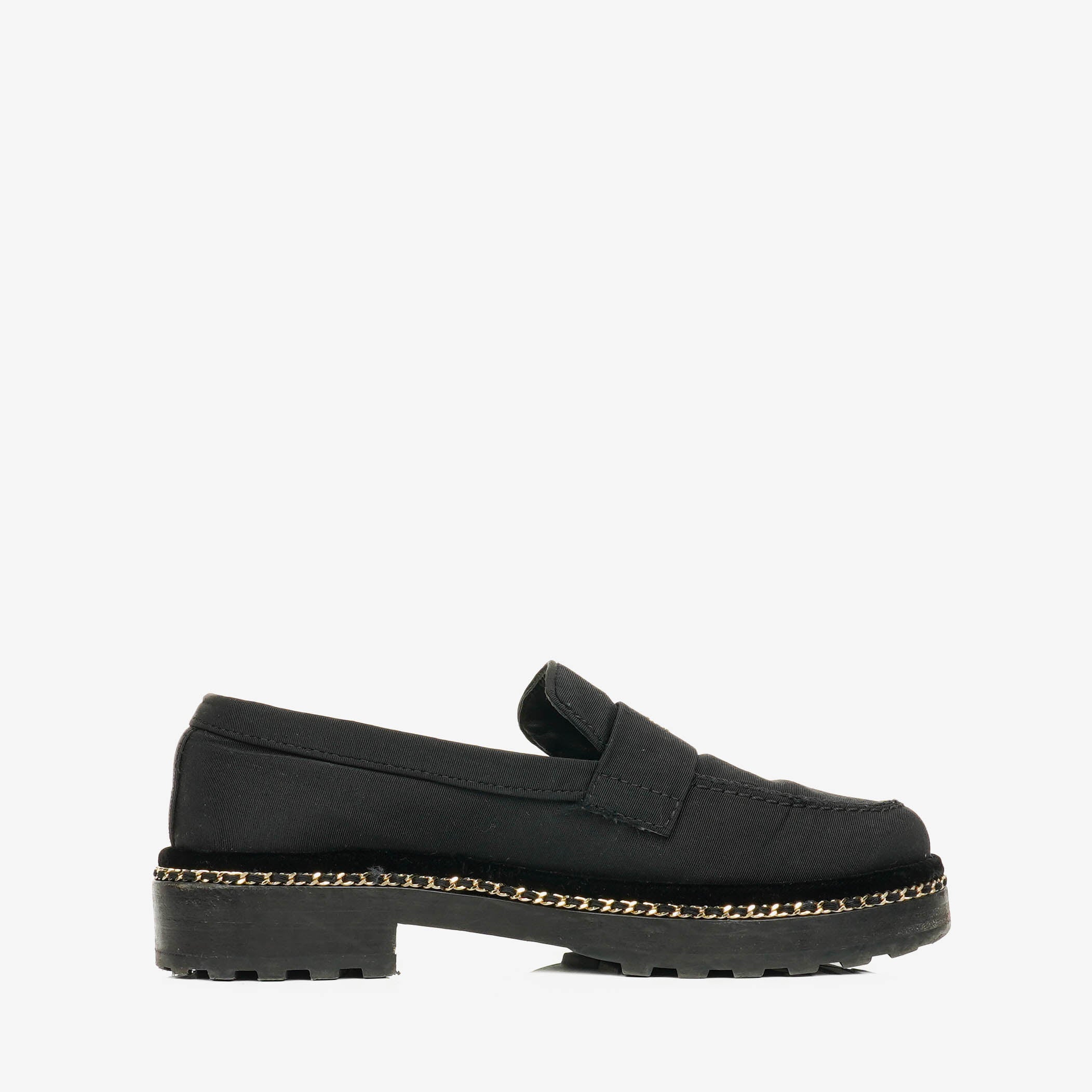Mocassins à plateforme en velours Chanel CC&nbsp;