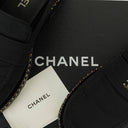 Chanel CC Velvet Platform Mocassins Loafers