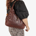 Gucci New Jackie Diamante Leather Bamboo Tassel Hobo Bag