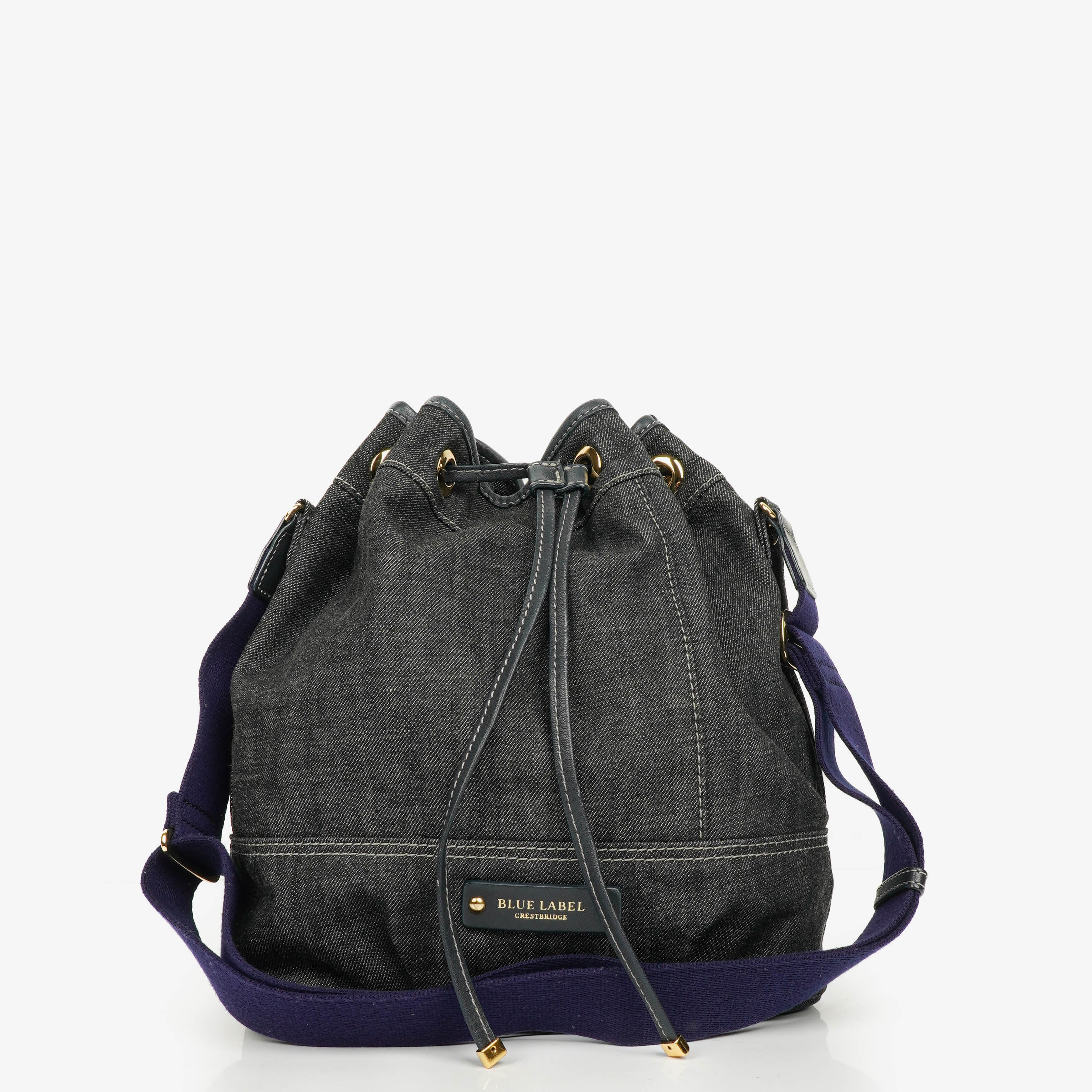Bolso tipo cubo de mezclilla Blue Label Crestbridge
