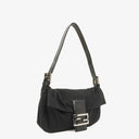 Fendi Baguette Black Neoprene Shoulder Bag