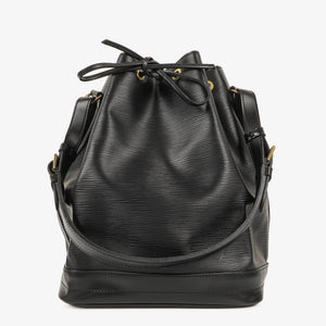 Louis Vuitton Noe Grande GM Black Epi Leather Shoulder Bag