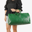 Louis Vuitton Keepall 55 Green EPI Leather Travel Bag