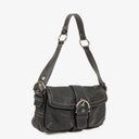 Coach Black Leather Soho Buckle Flap Bag