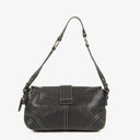 Coach Black Leather Soho Buckle Flap Bag