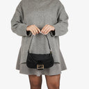 Fendi Baguette Black Neoprene Shoulder Bag