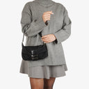 Fendi Baguette Black Neoprene Shoulder Bag