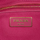 Prada Peonia Canapa Denim Logo Tote Bag