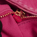 Prada Peonia Canapa Denim Logo Tote Bag