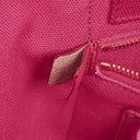 Prada Peonia Canapa Denim Logo Tote Bag
