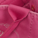 Prada Peonia Canapa Denim Logo Tote Bag