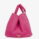 Prada Peonia Canapa Denim Logo Tote Bag