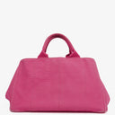 Prada Peonia Canapa Denim Logo Tote Bag