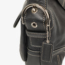 Coach Black Leather Soho Buckle Flap Bag