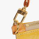 Louis Vuitton Lexington Flowers Yellow Vernis Leather Clutch Handbag