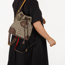 Gucci Neo Vintage GG Supreme Canvas Drawstring Backpack Top Handle