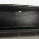 Chanel Black Quilted Patent Leather Top Handle Flap Bag With 24K Gold-Plated Hardware