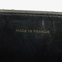 Chanel Black Quilted Patent Leather Top Handle Flap Bag With 24K Gold-Plated Hardware