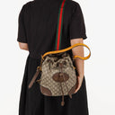 Gucci Neo Vintage GG Supreme Canvas Drawstring Backpack Top Handle