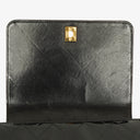 Chanel Black Quilted Patent Leather Top Handle Flap Bag With 24K Gold-Plated Hardware