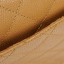 Chanel Caviar Quilted Beige Jumbo Kelly Flap Bag