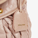Miu Miu Matelasse Leather Tote Bag